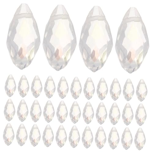 LOLIPPYY 100 Stück Glasperlen Wasserfall Form Ab Farbverlauf Schmuck DIY Materialien für Halsketten Armbänder Ohrringe Bastelperlen Auffädeln und Schmuckherstellung von LOLIPPYY