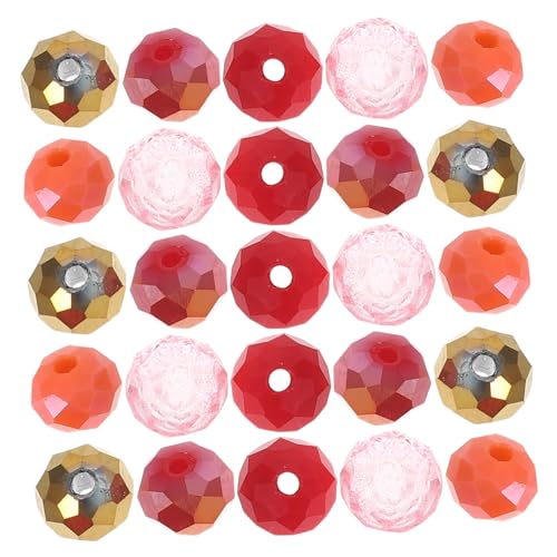 LOLIPPYY 100 Stück Glasperlen in Rot Polierte DIY Schmuckperlen für Halsketten und Armbänder Vielseitige Bastelperlen mit Strahlendem für Schmuckherstellung und Handwerk LOLIPPYY 100 Stück Glasperlen in Rot Polierte DIY Schmuckperlen für Halsketten und Armbänder Vielseitige Bastelperlen mit Strahlendem für Schmuckherstellung und Handwerk von LOLIPPYY