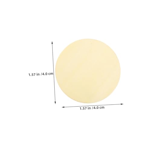 LOLIPPYY 100 Stück Holzscheiben Unbehandelte Runde Holzscheiben Für DIY Malerei Bastelprojekte Rustikale Holzkreise Mit Glatter Oberfläche Für Hochzeit Deko Türanhänger von LOLIPPYY