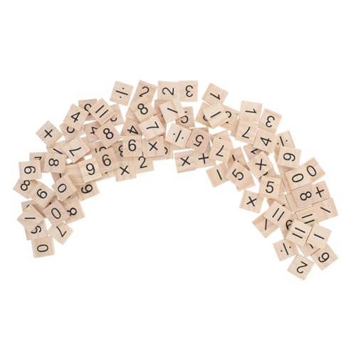 LOLIPPYY 100 Stück Mathematik Lehrmittel Holzspäne Mathematik Zählspielzeug Zähl Und Zahlenspielzeug Früherziehungsspielzeug Bildung Mathematikspielzeug Berechnung Lernspielzeug von LOLIPPYY