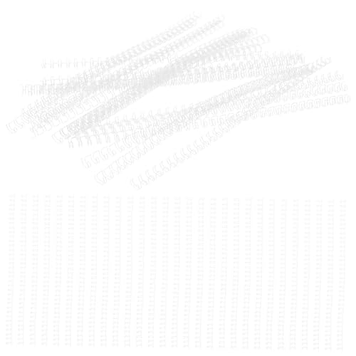 LOLIPPYY 100 Stück Metall Doppelspiral Binderinge Zähne Weiß Robuste Glatte Buchbinderinge für Notizbücher Karteikarten und Spiralbindung für Büro Schule und Zuhause LOLIPPYY 100 Stück Metall Doppelspiral Binderinge Zähne Weiß Robuste Glatte Buchbinderinge für Notizbücher Karteikarten und Spiralbindung für Büro Schule und Zuhause von LOLIPPYY
