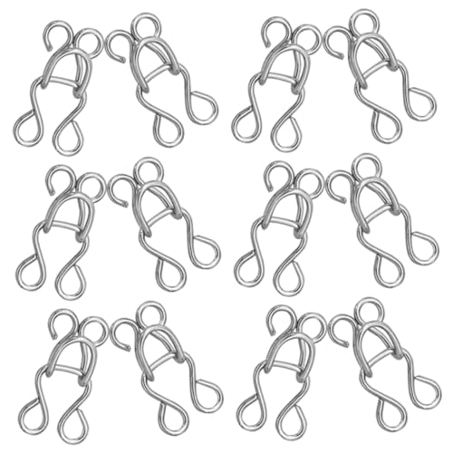 LOLIPPYY 100 Stück Nähhaken und Ösenverschluss Metallverschluss für Bhs Kleider Röcke und Hosen für Nähprojekte und Bastelarbeiten LOLIPPYY 100 Stück Nähhaken und Ösenverschluss Metallverschluss für Bhs Kleider Röcke und Hosen für Nähprojekte und Bastelarbeiten von LOLIPPYY