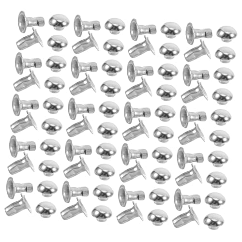 LOLIPPYY 100 Stück Pilzförmige Metallnieten DIY Punk Stil Runde Nieten für Leder Armbänder Taschen Schuhe Silber Farbe Robust LOLIPPYY 100 Stück Pilzförmige Metallnieten DIY Punk Stil Runde Nieten für Leder Armbänder Taschen Schuhe Silber Farbe Robust von LOLIPPYY