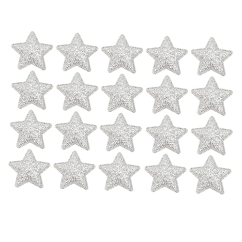 LOLIPPYY 100 Stück Stern Stoff Aufnäher Silber Aufbügelbare Weihnachtsdeko Pailletten Sterne DIY Patch Sticker für Kleidung Basteln Festliche Applikationen LOLIPPYY 100 Stück Stern Stoff Aufnäher Silber Aufbügelbare Weihnachtsdeko Pailletten Sterne DIY Patch Sticker für Kleidung Basteln Festliche Applikationen von LOLIPPYY