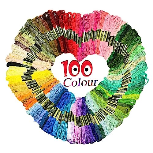 LOLIPPYY 100 Stück Stickgarn Ökologischem Baumwollfaden Kreuzstich und Bastelwerkzeuge Zufälligen Farben für Anfänger und Hobbyisten Zufällige Farbe Zufällige Farbe LOLIPPYY 100 Stück Stickgarn Ökologischem Baumwollfaden Kreuzstich und Bastelwerkzeuge Zufälligen Farben für Anfänger und Hobbyisten Zufällige Farbe Zufällige Farbe von LOLIPPYY