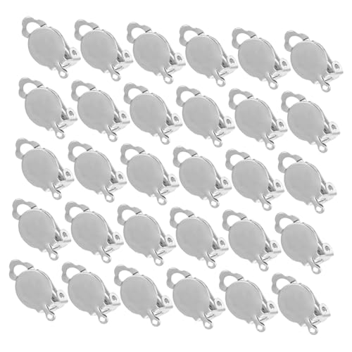LOLIPPYY 100 Stück Teiliges DIY Ohrclip mit Runden Ohrringrohlingen Schmerzfreie Clip Basis Langlebiges Material Glatte Oberfläche für Schmuckherstellung und Ohrringe LOLIPPYY 100 Stück Teiliges DIY Ohrclip mit Runden Ohrringrohlingen Schmerzfreie Clip Basis Langlebiges Material Glatte Oberfläche für Schmuckherstellung und Ohrringe von LOLIPPYY