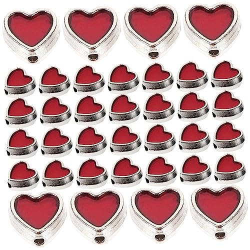 LOLIPPYY 100 Stück Teiliges Herzform Perlen aus Langlebiger Legierung Verschleißfest und Glatt für DIY Schmuckherstellung Armbänder und Halsketten Vielseitig Einsetzbar für Bastelprojekte LOLIPPYY 100 Stück Teiliges Herzform Perlen aus Langlebiger Legierung Verschleißfest und Glatt für DIY Schmuckherstellung Armbänder und Halsketten Vielseitig Einsetzbar für Bastelprojekte von LOLIPPYY
