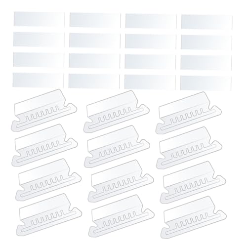 LOLIPPYY 100 Stück Teiliges PVC Hängeregister registerkarten mit Abnehmbaren Papier einsätzen Transparente Kleine Dateiordner labels zur Einfachen Dokumentenbeschriftung und Organisation von LOLIPPYY