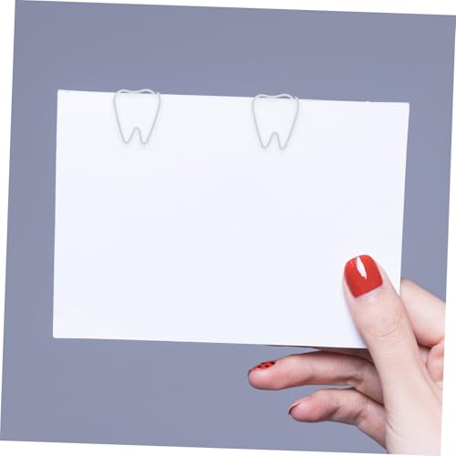 LOLIPPYY 100 Stück Zahnförmige Büroklammern Weiß Metall Kreative Kleine Dokumentenklammern Robust Faderesistent Für Schule Büro Organisation Zubehör LOLIPPYY 100 Stück Zahnförmige Büroklammern Weiß Metall Kreative Kleine Dokumentenklammern Robust Faderesistent Für Schule Büro Organisation Zubehör von LOLIPPYY