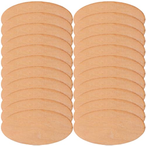 LOLIPPYY 100 Stück ovale Holzspäne Hängendes beige Zimmerdekoration Birke Wohnkultur drinnen holzprojekte woodcarver Holzhandwerk ovale Ausschnitte zum Basteln Holzscheiben für DIY von LOLIPPYY