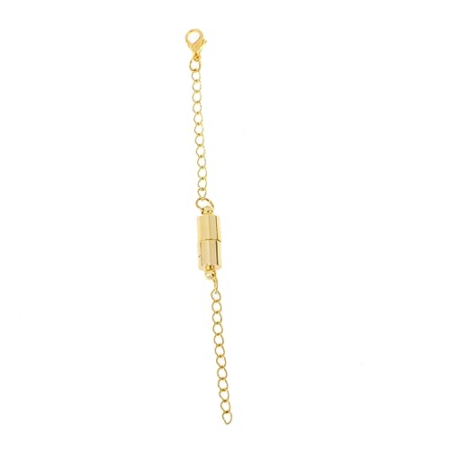 LOLIPPYY 10Stück Magnetischer Halskettenverlängerer Praktische Schmuckverlängerer für Armbänder und Ketten Robust und Langlebig für DIY Schmuckherstellung Goldene von LOLIPPYY