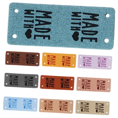 LOLIPPYY 10Stücke DIY PU Lederetiketten Teilig Farbige Häkelnählabels für Handgefertigte Kleidung Taschen und Accessoires zum Annähen und Verzieren von DIY Projekten LOLIPPYY 10Stücke DIY PU Lederetiketten Teilig Farbige Häkelnählabels für Handgefertigte Kleidung Taschen und Accessoires zum Annähen und Verzieren von DIY Projekten von LOLIPPYY