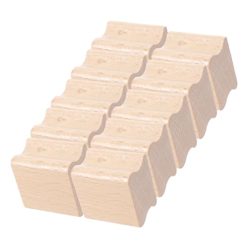 LOLIPPYY 10Stücke Dekorative Holzstempel Leere Siegel zum Schnitzen Langlebiges DIY Zubehör für Kartenherstellung Scrapbooking Bastelprojekte von LOLIPPYY