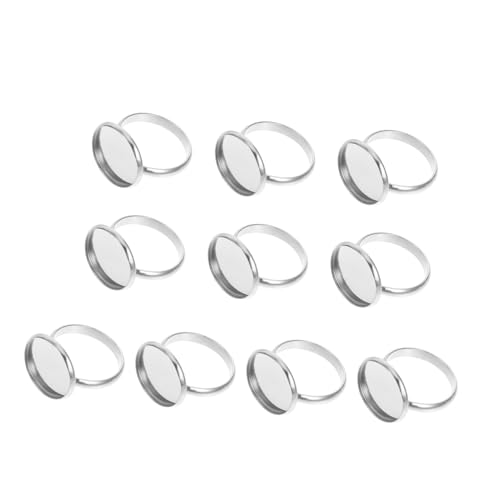 LOLIPPYY 10Stücke Einstellbare Ringrohlinge Teiliges für DIY Schmuckherstellung Langlebig und Vielseitig Einsetzbar für Ringprojekte und LOLIPPYY 10Stücke Einstellbare Ringrohlinge Teiliges für DIY Schmuckherstellung Langlebig und Vielseitig Einsetzbar für Ringprojekte und von LOLIPPYY