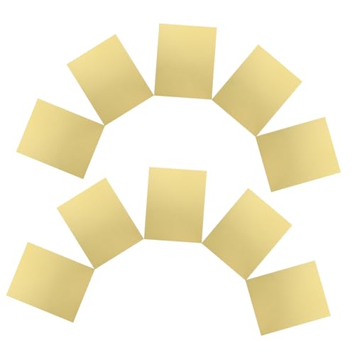 LOLIPPYY 10Stücke Goldene Metallic Kartons für DIY Projekte Bastelpapier für Handgemachte Karten Lesezeichen und Etiketten für Basteln und Besondere Anlässe von LOLIPPYY