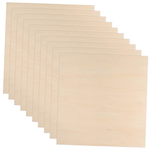 LOLIPPYY 10Stücke Handgefertigte Holzbretter für DIY Projekte Unlackierte Holzplatten für Bastelarbeiten für Modellbau und Holzschnitzerei von LOLIPPYY