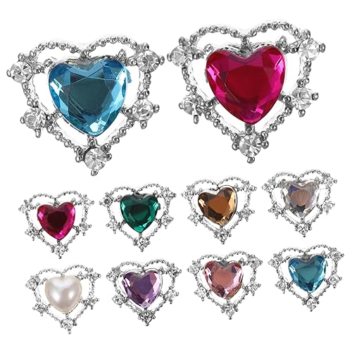 LOLIPPYY 10Stücke Herzform Strasssteine für DIY Maniküre Nail Art Accessoires Dekorative Patches für Natürliche und Künstliche Nägel Einfach zu Verwenden LOLIPPYY 10Stücke Herzform Strasssteine für DIY Maniküre Nail Art Accessoires Dekorative Patches für Natürliche und Künstliche Nägel Einfach zu Verwenden von LOLIPPYY
