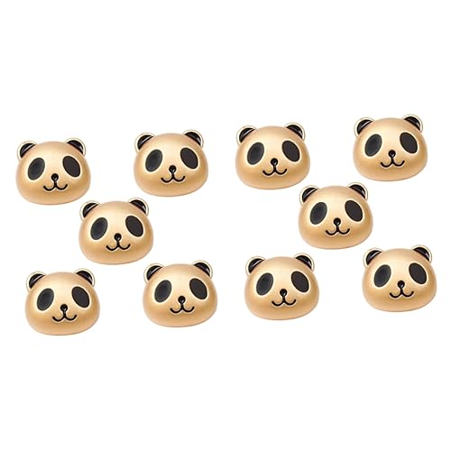 LOLIPPYY 10Stücke Panda Schmuck Perlen DIY Haarschmuck Zubehör Niedliche Spacer Perlen für Bastelprojekte Leicht und Tragbar für Erwachsene von LOLIPPYY