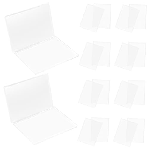 LOLIPPYY 10Stücke Transparente Kartenhülle Acryl Kartenhalter Stabiler Kartenschutz für Sammelkarten Fotokarten und Mehr für Aufbewahrung und Präsentation von LOLIPPYY