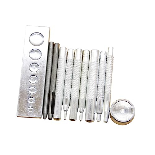 LOLIPPYY 11 Stück Teiliges Metall Druckknopf Werkzeug Set für Lederhandwerk DIY Lochstanzen und Nietsetzen Tragbares Basis Kit für Einfache Knopfmontage bei Kleidung und Gürtel LOLIPPYY 11 Stück Teiliges Metall Druckknopf Werkzeug Set für Lederhandwerk DIY Lochstanzen und Nietsetzen Tragbares Basis Kit für Einfache Knopfmontage bei Kleidung und Gürtel von LOLIPPYY
