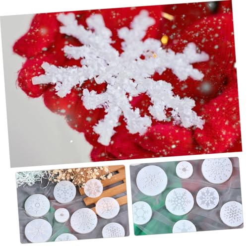 LOLIPPYY 11 Stück Teiliges Silikon schneeflockenform Flexible Transparente Epoxidharz mold für DIY Schmuck Anhänger Handgemachte Dekoration Langlebig und Einfach zu Reinigen von LOLIPPYY
