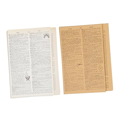 LOLIPPYY 114Blätter Vintage Kraftpapier Scrapbooking Seiten Dekopapier für Journale Bastelprojekte für DIY Wanddekoration Hochwertigem von LOLIPPYY