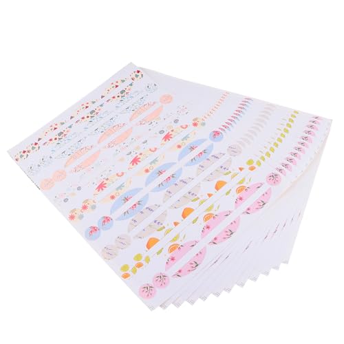 LOLIPPYY 12 Blatt Aufkleber für Ätherische Öle Flaschen Selbstklebende Wasserfeste Etiketten für Duftöl Parfümflaschen Farbige Dekorative Flaschenetiketten zur Flaschenkennzeichnung von LOLIPPYY