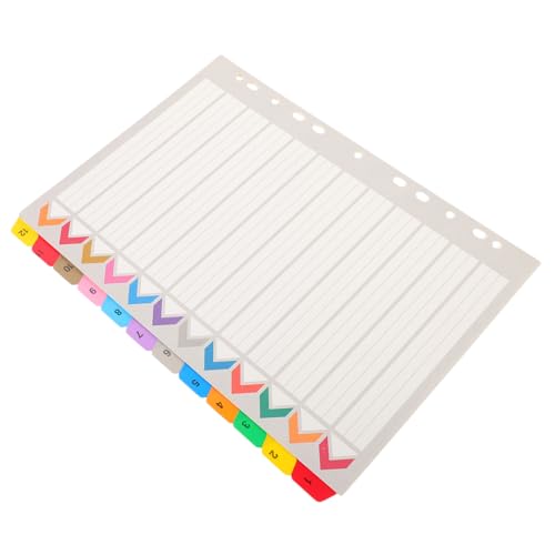 LOLIPPYY 12 Blatt Teiliges Registerkarten aus Buntem Karton Trennblätter für Ringbücher Farbige und Seitenmarker Praktische Kategorisierung für Büro Schule und Zuhause LOLIPPYY 12 Blatt Teiliges Registerkarten aus Buntem Karton Trennblätter für Ringbücher Farbige und Seitenmarker Praktische Kategorisierung für Büro Schule und Zuhause von LOLIPPYY