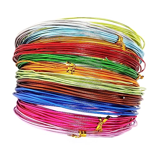 LOLIPPYY 12 Rollen Biegsamer Aluminiumdraht für DIY Schmuckherstellung Oxidiertes Buntes Bastelmaterial für Armbänder und Kreative Deko Projekte pro Rolle Farben LOLIPPYY 12 Rollen Biegsamer Aluminiumdraht für DIY Schmuckherstellung Oxidiertes Buntes Bastelmaterial für Armbänder und Kreative Deko Projekte pro Rolle Farben von LOLIPPYY