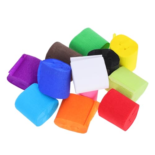 LOLIPPYY 12 Rollen Bunte Krepppapier Bänder Flexible Langlebige Krepppapier Rollen für Diy Basteln Geburtstags Partydeko Vielseitig Einsetzbar Fördert Kreativität und Hand Auge Koordination LOLIPPYY 12 Rollen Bunte Krepppapier Bänder Flexible Langlebige Krepppapier Rollen für Diy Basteln Geburtstags Partydeko Vielseitig Einsetzbar Fördert Kreativität und Hand Auge Koordination von LOLIPPYY