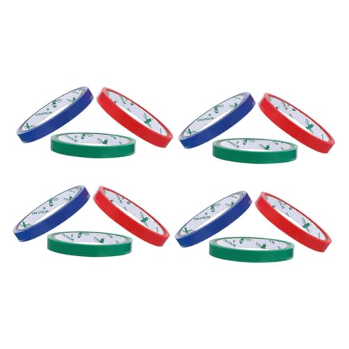 LOLIPPYY 12 Rollen Farbige Verpackungsband Starkes Reißfestes Schutzband für Edelstahl Beutelverschlussmaschine Buntes Klebeband für Supermarkt Bäckerei Haushalt und Verpackung LOLIPPYY 12 Rollen Farbige Verpackungsband Starkes Reißfestes Schutzband für Edelstahl Beutelverschlussmaschine Buntes Klebeband für Supermarkt Bäckerei Haushalt und Verpackung von LOLIPPYY