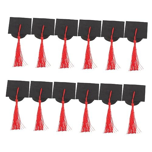 LOLIPPYY 12 Stück Graduation Cap Cake Topper Tortendekoration für Abschlussfeiern für Cupcakes und Desserts zu Reinigen und Wiederverwendbar LOLIPPYY 12 Stück Graduation Cap Cake Topper Tortendekoration für Abschlussfeiern für Cupcakes und Desserts zu Reinigen und Wiederverwendbar von LOLIPPYY