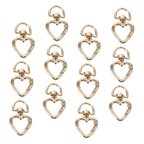 LOLIPPYY 12 Stück Herz Karabiner Clips Multifunktionale Schlüsselringe für DIY Projekte Taschenaccessoires Einfach zu Befestigen für Schlüsselanhänger und Taschenverschönerungen LOLIPPYY 12 Stück Herz Karabiner Clips Multifunktionale Schlüsselringe für DIY Projekte Taschenaccessoires Einfach zu Befestigen für Schlüsselanhänger und Taschenverschönerungen von LOLIPPYY