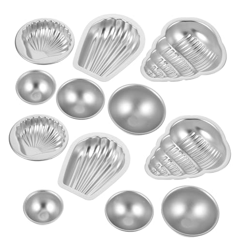 LOLIPPYY 12 Stück Teiliges Aluminiumlegierung Seifen Badekugel formen Halbkugel Silikonfreie DIY Seifenformen zum Gießen für Haushalts Profi handwerk von LOLIPPYY