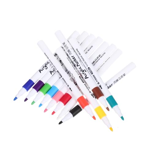 LOLIPPYY 12 Stück Teiliges Buntes Marker für Wasserbasierte Geruchsarme Malstifte mit Feiner Spitze Vielseitig für Kunst DIY Bemalte Steine Keramik und Sicher und Langlebig LOLIPPYY 12 Stück Teiliges Buntes Marker für Wasserbasierte Geruchsarme Malstifte mit Feiner Spitze Vielseitig für Kunst DIY Bemalte Steine Keramik und Sicher und Langlebig von LOLIPPYY