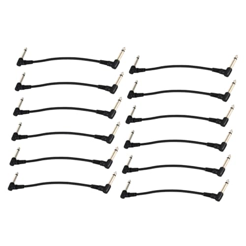LOLIPPYY 12 Stück Teiliges Gitarren Patchkabel Schwarz Langlebiges Audiokabel für Gitarre Bass Effektpedale Stabile Klangübertragung Professionelles Musikinstrument Zubehör LOLIPPYY 12 Stück Teiliges Gitarren Patchkabel Schwarz Langlebiges Audiokabel für Gitarre Bass Effektpedale Stabile Klangübertragung Professionelles Musikinstrument Zubehör von LOLIPPYY