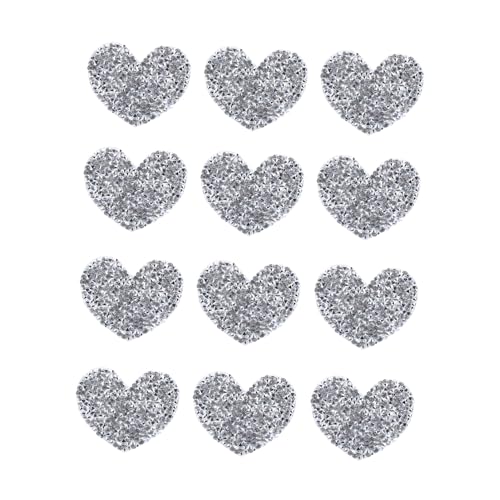 LOLIPPYY 12 Stück Teiliges Herzförmige Strass Bügelbilder Aufnäher Silber Glänzend Kleidung Reparatur Dekoration DIY Applikationen für Jacke Shirt Taschen LOLIPPYY 12 Stück Teiliges Herzförmige Strass Bügelbilder Aufnäher Silber Glänzend Kleidung Reparatur Dekoration DIY Applikationen für Jacke Shirt Taschen von LOLIPPYY