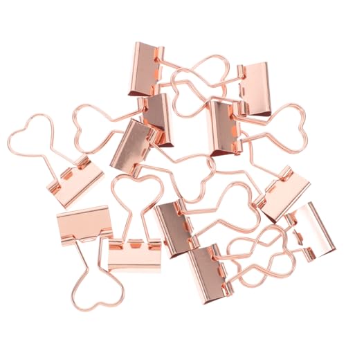 LOLIPPYY 12 Stück Teiliges Kleine Metall File Clips in Roségold mit Herzform Vielseitige Büroklammern für Dokumente Notizen Belege Langlebige Schreibwaren für Büro und Zuhause LOLIPPYY 12 Stück Teiliges Kleine Metall File Clips in Roségold mit Herzform Vielseitige Büroklammern für Dokumente Notizen Belege Langlebige Schreibwaren für Büro und Zuhause von LOLIPPYY