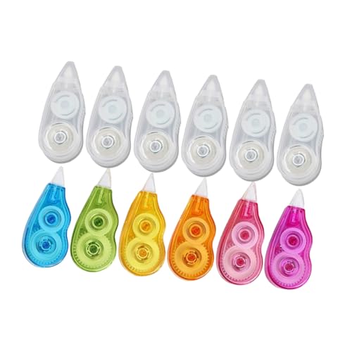 LOLIPPYY 12 Stück Teiliges Korrekturband Ergonomisch Komfortabel Kapazität Glatt Schreibfreundlich für Schüler Praktische Korrektur ohne Trocknungszeit Handlich Tragbar LOLIPPYY 12 Stück Teiliges Korrekturband Ergonomisch Komfortabel Kapazität Glatt Schreibfreundlich für Schüler Praktische Korrektur ohne Trocknungszeit Handlich Tragbar von LOLIPPYY