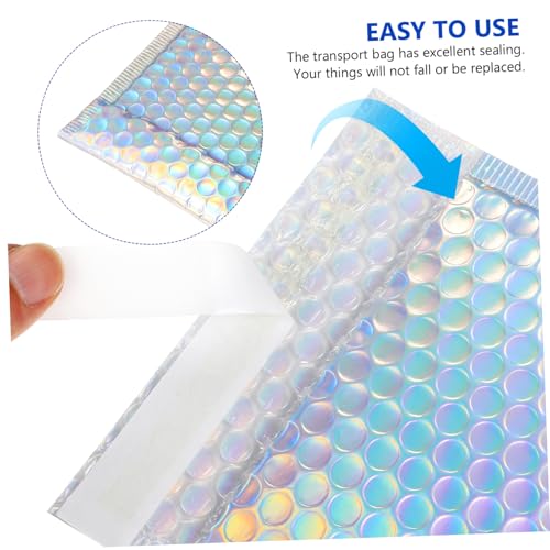 LOLIPPYY 12 Stück Teiliges Luftpolstertaschen Selbstklebend Gepolsterte Versandtaschen mit Starker Haftung und Sicherer Versiegelung Kleine Bubble Storage Bags für Stoßfesten Paketversand von LOLIPPYY