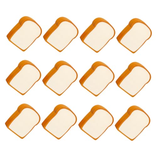 LOLIPPYY 12 Stück Teiliges Lustige Toastbrot Radiergummis für Schüler Bunte Cartoon Radiergummis Leichte Langlebige Schreibwaren für Malen und Schreiben von LOLIPPYY