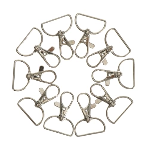 LOLIPPYY 12 Stück Teiliges Metall lobster snap verschlüsse mit Drehbarem Karabinerhaken für Schlüsselanhänger Rucksack clips DIY Taschen Hundehalsbandzubehör LOLIPPYY 12 Stück Teiliges Metall lobster snap verschlüsse mit Drehbarem Karabinerhaken für Schlüsselanhänger Rucksack clips DIY Taschen Hundehalsbandzubehör von LOLIPPYY