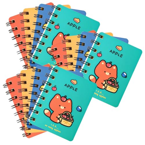 LOLIPPYY 12 Stück Teiliges Mini Spiral notizblock Niedlichen Tiermotiven Handlich Liniert Abreißbar für Schule Büro Reise und Alltag Praktische Spiralbindung Kleine Notizblöcke für von LOLIPPYY
