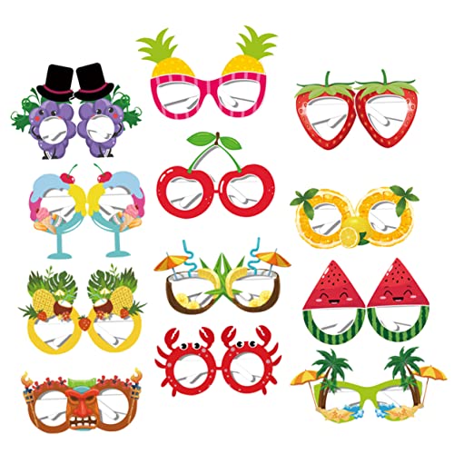 LOLIPPYY 12 Stück Teiliges Party Brillenset aus Lustige Sommer Sonnenbrillen mit Früchtemotiv Leichte Fotomasken Farbenfrohe Wiederverwendbare Party Deko für Sommerfeste LOLIPPYY 12 Stück Teiliges Party Brillenset aus Lustige Sommer Sonnenbrillen mit Früchtemotiv Leichte Fotomasken Farbenfrohe Wiederverwendbare Party Deko für Sommerfeste von LOLIPPYY
