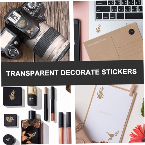 LOLIPPYY 12 Stück Teiliges Transparentes Epoxidharz Sticker mit Verschiedenen Mustern Selbstklebend für DIY Resin Bastelarbeiten Scrapbooking Tagebuch und Kreative Dekorationen von LOLIPPYY