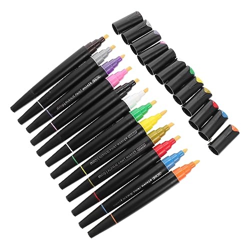 LOLIPPYY 12 Stück Teiliges Wasserfeste Marker Doppelseitige Stifte für Diy Malerei und Mehr Malzubehör für Projekte LOLIPPYY 12 Stück Teiliges Wasserfeste Marker Doppelseitige Stifte für Diy Malerei und Mehr Malzubehör für Projekte von LOLIPPYY