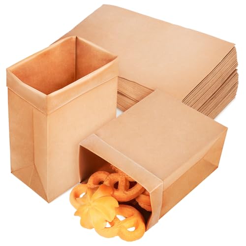 LOLIPPYY 120 Stück Kraftpapier Papiertüten Lebensmittelbeutel Natur Ölresistent Einweg Brottüten Snacks Verpackung für Kekse Süßigkeiten Obst Gemüse LOLIPPYY 120 Stück Kraftpapier Papiertüten Lebensmittelbeutel Natur Ölresistent Einweg Brottüten Snacks Verpackung für Kekse Süßigkeiten Obst Gemüse von LOLIPPYY