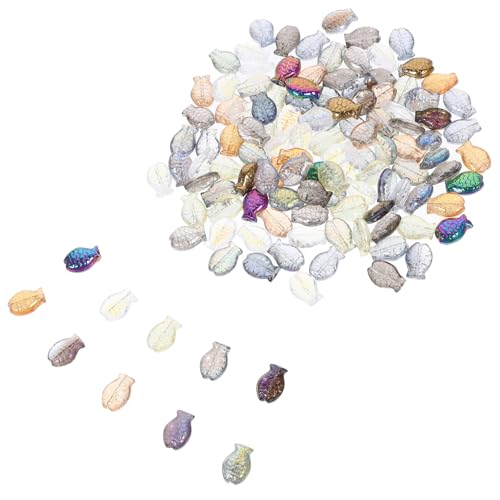 LOLIPPYY 120 Stück Teiliges Fischform Bunte DIY Schmuckperlen für Armbänder und Ohrringe Basteln mit Glatter Oberfläche und Bohrung zum Auffädeln für Erwachsene LOLIPPYY 120 Stück Teiliges Fischform Bunte DIY Schmuckperlen für Armbänder und Ohrringe Basteln mit Glatter Oberfläche und Bohrung zum Auffädeln für Erwachsene von LOLIPPYY