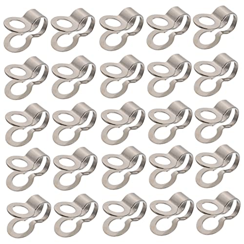 LOLIPPYY 125Stücke Perlenkettenschnallen Tag Befestigungselemente mit Schnallenanschluss für DIY Projekte Robuste Schnallen für Schmuck und Einfache von LOLIPPYY