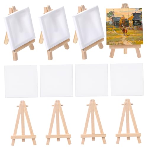 LOLIPPYY 12Sätze Mini Staffelei für Teiliges Holz mit Leeren Leinwandplatten für Malerei und Projekte Fördert die Fantasie und Feinmotorik von Kindern LOLIPPYY 12Sätze Mini Staffelei für Teiliges Holz mit Leeren Leinwandplatten für Malerei und Projekte Fördert die Fantasie und Feinmotorik von Kindern von LOLIPPYY